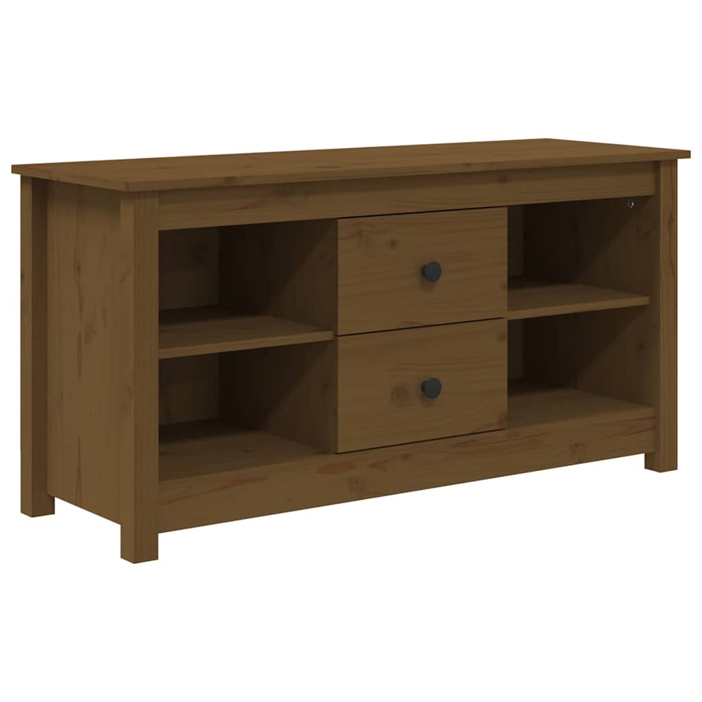 vidaXL Tv-meubel 103x36,5x52 cm massief grenenhout