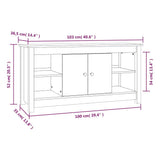 vidaXL Tv-meubel 103x36,5x52 cm massief grenenhout