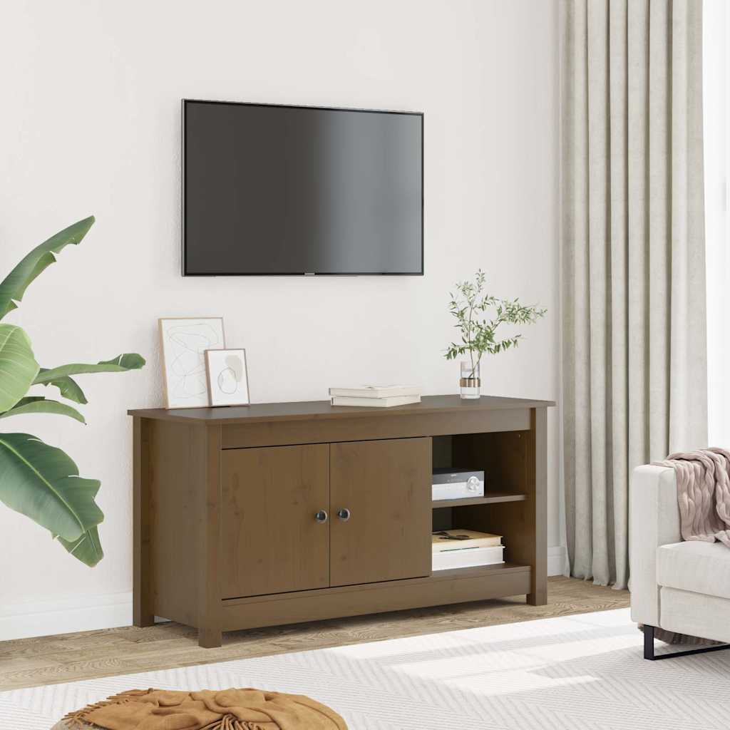 vidaXL TV Cabinet 103x36.5x52 cm Solid Pine Wood