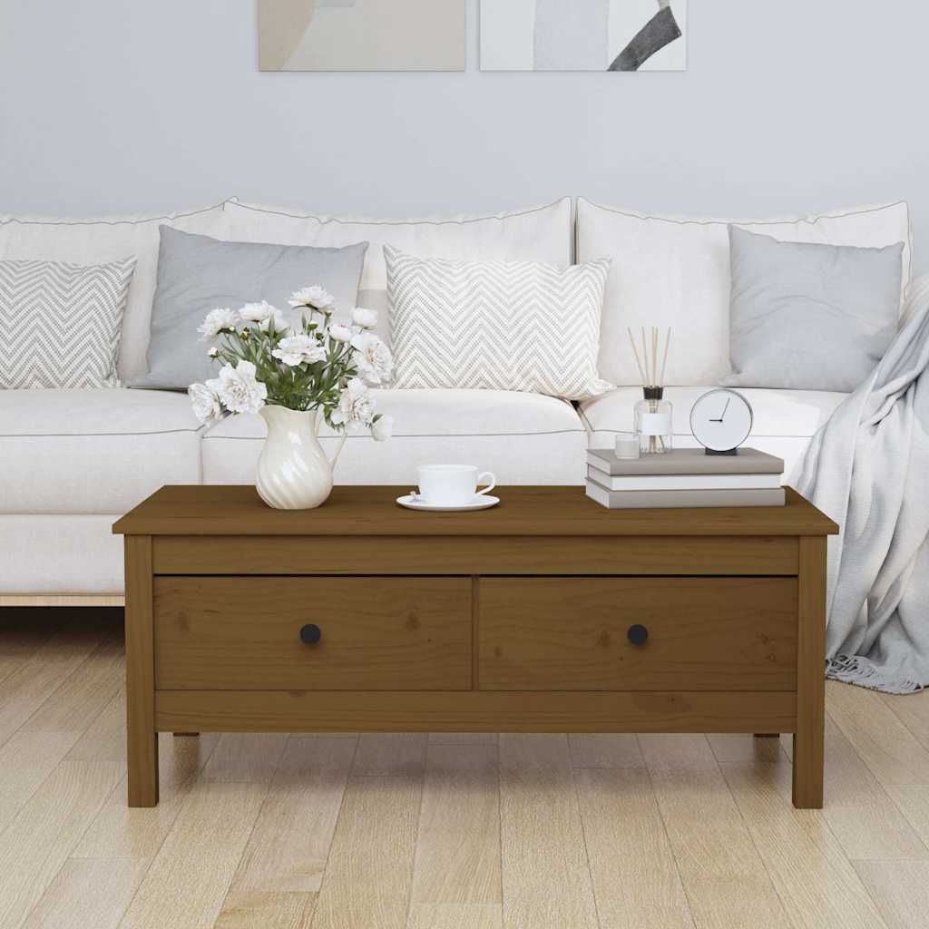 vidaXL Salontafel 100x50x40 cm massief grenenhout