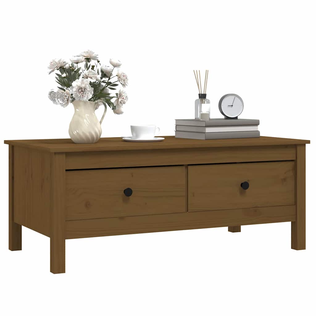 vidaXL Salontafel 100x50x40 cm massief grenenhout