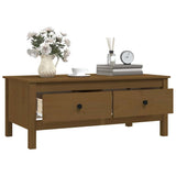 vidaXL Salontafel 100x50x40 cm massief grenenhout
