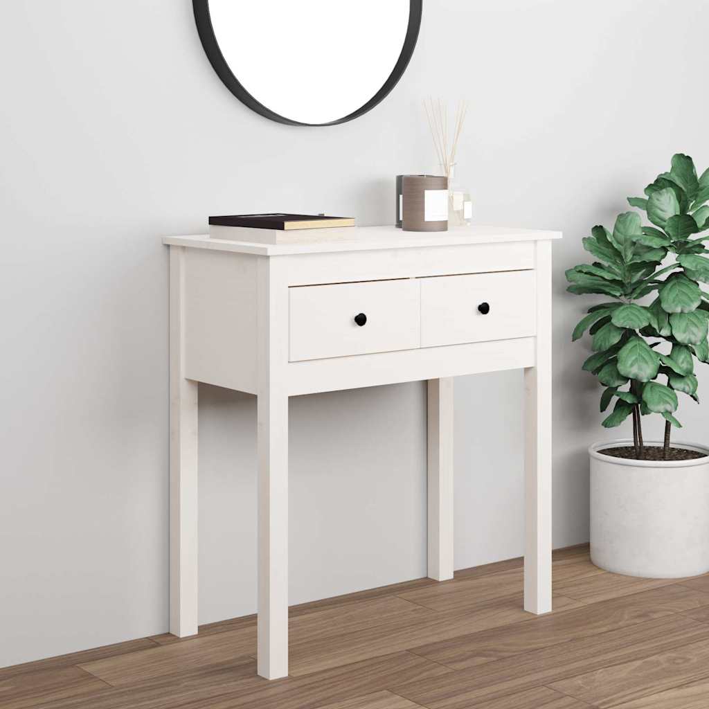 vidaXL Wandtafel 70x35x75 cm massief grenenhout