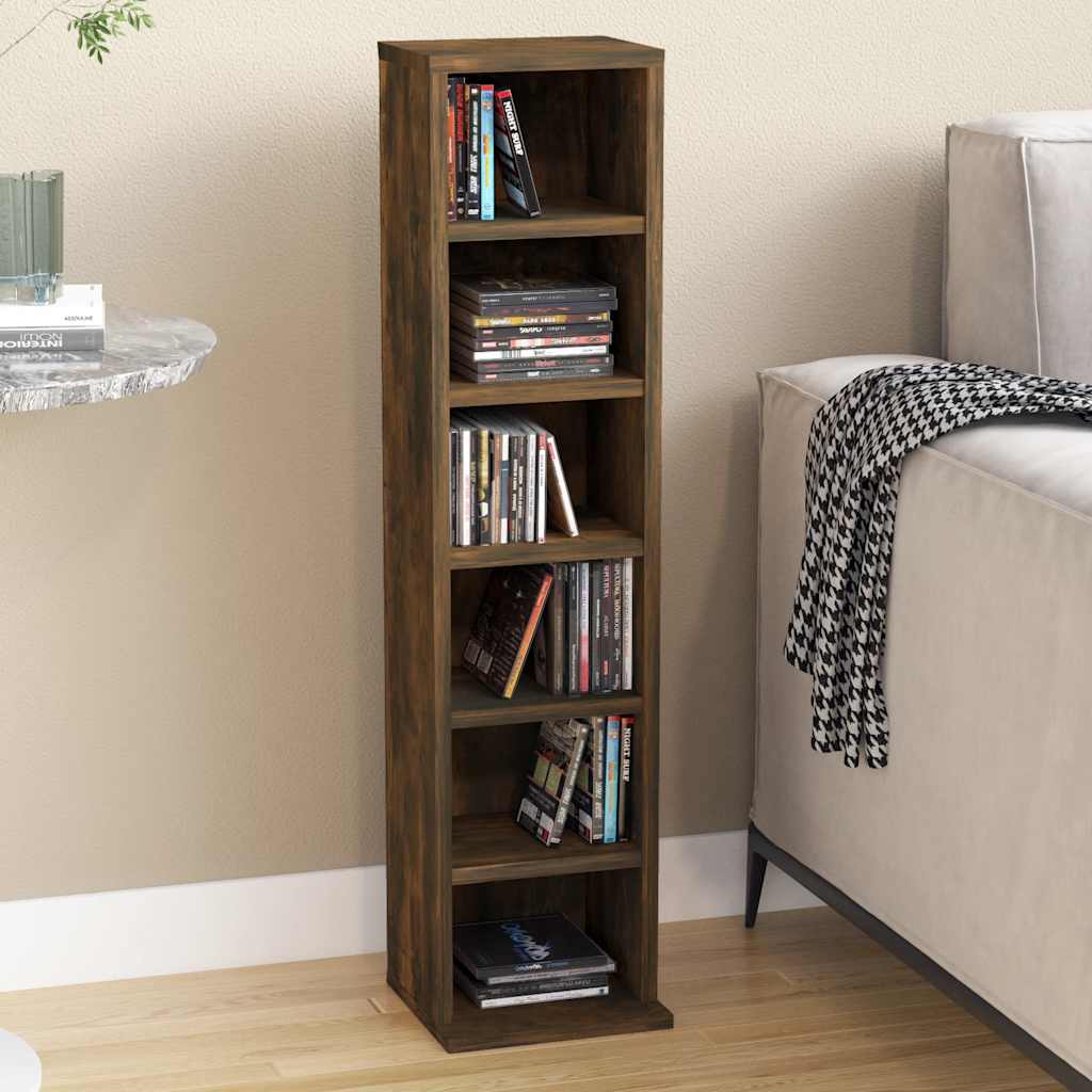 vidaXL Cd-kast 21x20x88 cm bewerkt hout wit