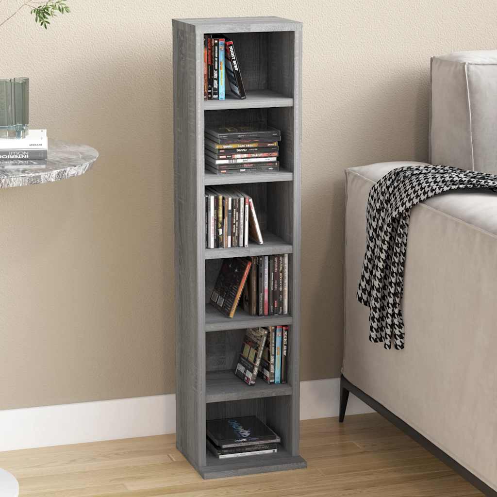 vidaXL Cd-kast 21x20x88 cm bewerkt hout wit