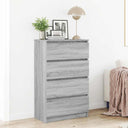 vidaXL Dressoir 60x35x98,5 cm bewerkt hout wit