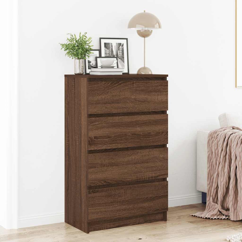 vidaXL Dressoir 60x35x98,5 cm bewerkt hout wit