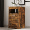 vidaXL Chest of Drawers 40x50x76 cm Engineered Wood White
