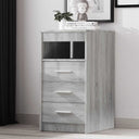 vidaXL Chest of Drawers 40x50x76 cm Engineered Wood White