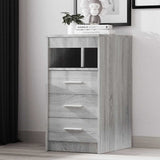 vidaXL Chest of Drawers 40x50x76 cm Engineered Wood White