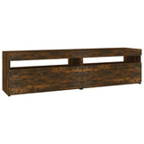 vidaXL Tv-meubel met LED-verlichting 120x35x40 cm wit