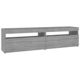 vidaXL Tv-meubel met LED-verlichting 120x35x40 cm wit