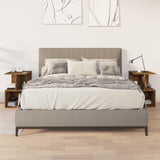 vidaXL Nachtkastje 35x35x55 cm bewerkt hout wit
