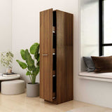 vidaXL Apothekerskast 30x42,5x150 cm bewerkt hout wit