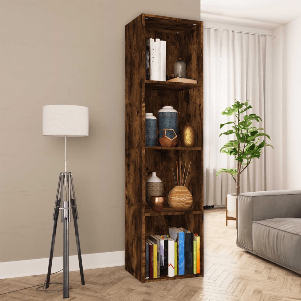 vidaXL Boekenkast/tv-meubel 36x30x114 cm bewerkt hout wit