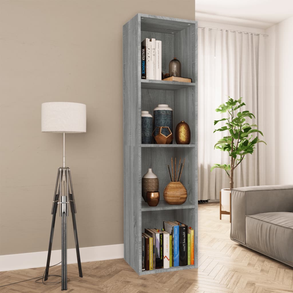 vidaXL Boekenkast/tv-meubel 36x30x114 cm bewerkt hout wit