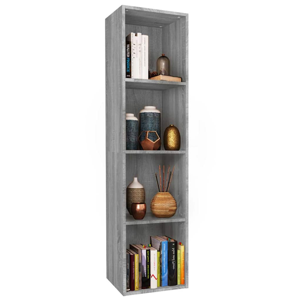 vidaXL Boekenkast/tv-meubel 36x30x114 cm bewerkt hout wit
