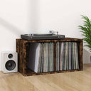 vidaXL Opbergbox voor LP's 71x34x36 cm bewerkt hout wit