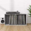 vidaXL Opbergbox voor LP's 71x34x36 cm bewerkt hout wit