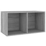 vidaXL Opbergbox voor LP's 71x34x36 cm bewerkt hout wit