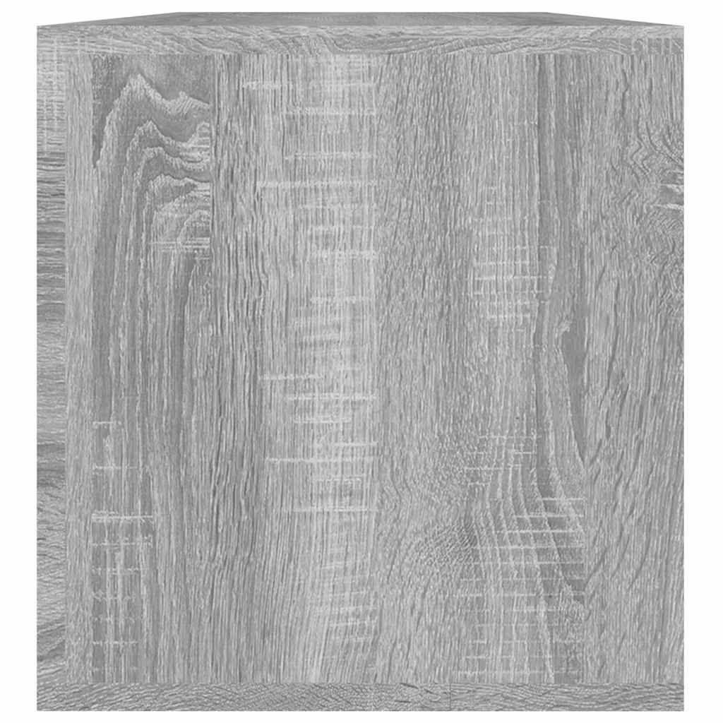 vidaXL Opbergbox voor LP's 71x34x36 cm bewerkt hout wit