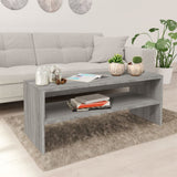 vidaXL Salontafel Wit 60 x 50 x 40 cm Bewerkt hout