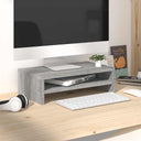 vidaXL Monitorstandaard 42x24x13 cm bewerkt hout wit