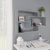 vidaXL Wandschappen 104x20x58,5 cm bewerkt hout wit