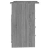 vidaXL Bureau met lades 110x50x76 cm spaanplaat wit