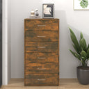 vidaXL Dressoir met 6 lades 50x34x96 cm bewerkt hout wit