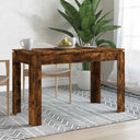 vidaXL Eettafel 120x60x76 cm bewerkt hout wit