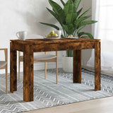 vidaXL Eettafel 120x60x76 cm bewerkt hout wit
