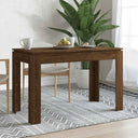 vidaXL Eettafel 120x60x76 cm bewerkt hout wit