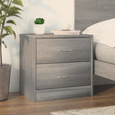 vidaXL Nachtkastje 40x30x40 cm bewerkt hout wit