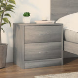 vidaXL Nachtkastje 40x30x40 cm bewerkt hout wit