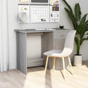 vidaXL Bureau 100x50x76 cm bewerkt hout wit