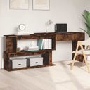vidaXL Hoekbureau 200x50x76 cm bewerkt hout wit