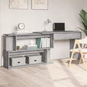 vidaXL Hoekbureau 200x50x76 cm bewerkt hout wit