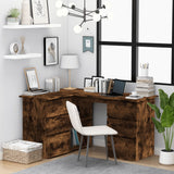 vidaXL Corner Desk 145x100x76 cm Engineered Wood White
