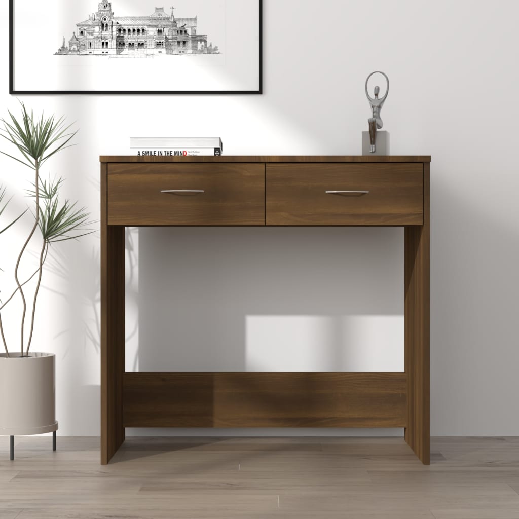 vidaXL Bureau 80x40x75 cm bewerkt hout wit