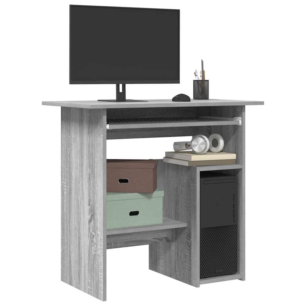 vidaXL Bureau 80x45x74 cm bewerkt hout wit