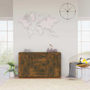 vidaXL Dressoir 120x36x69 cm bewerkt hout wit