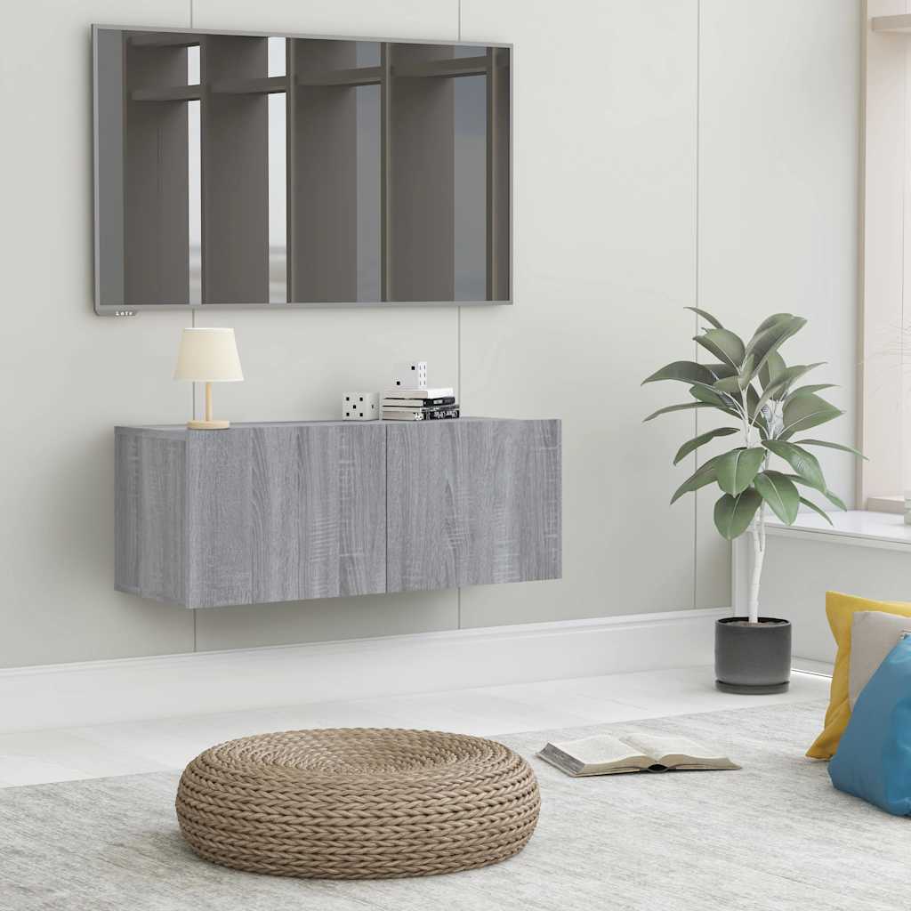 vidaXL Tv-meubels 2 st 80x30x30 cm bewerkt hout wit