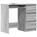 vidaXL Bureau 90x45x76 cm bewerkt hout wit
