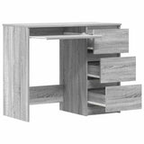 vidaXL Bureau 90x45x76 cm bewerkt hout wit