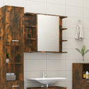 vidaXL Badkamerspiegelkast 80x20,5x64 cm bewerkt hout wit
