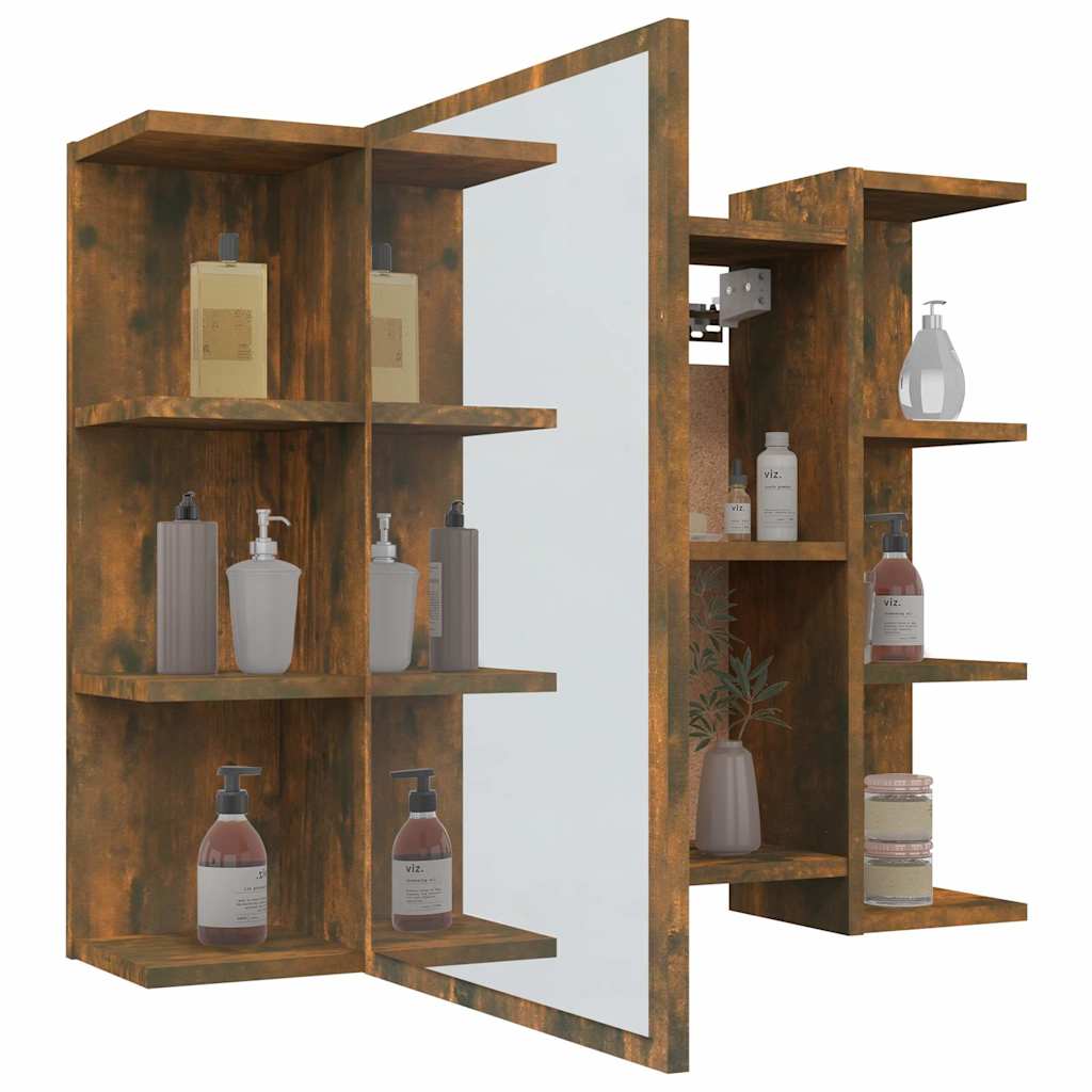 vidaXL Badkamerspiegelkast 80x20,5x64 cm bewerkt hout wit