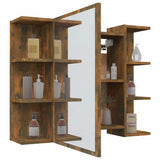vidaXL Badkamerspiegelkast 80x20,5x64 cm bewerkt hout wit