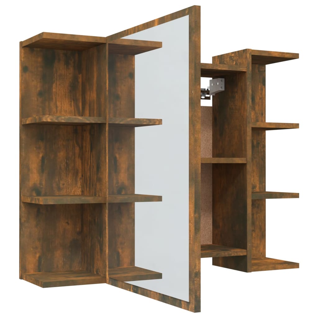 vidaXL Badkamerspiegelkast 80x20,5x64 cm bewerkt hout wit