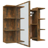 vidaXL Badkamerspiegelkast 80x20,5x64 cm bewerkt hout wit
